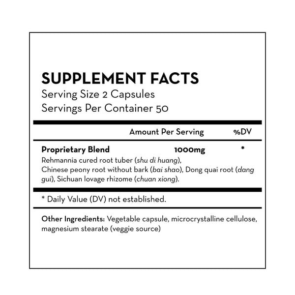 Four Substance Supplement Facts